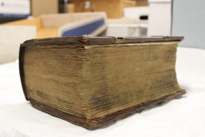 Jean Hasbrouck Family Bible, 1650. 